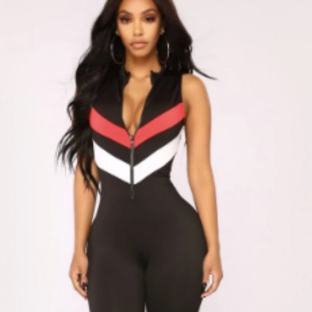 Magnetic field jumpsuit fashion nova